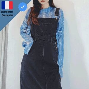 Jeans Rompers Robe Salopette Trapeze