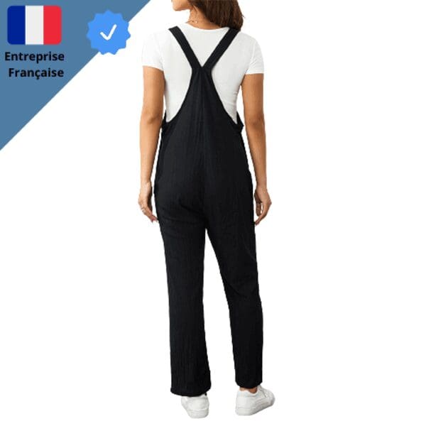 Robe-Salopette-Noire-Vintage