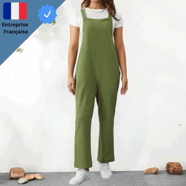 Robe-Salopette-Verte