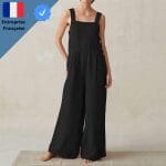 Salopette Pantalon Large Black