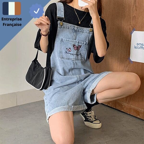 cotte-denim-femme Cotte Denim Femme