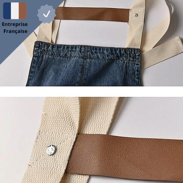 Cotte en Jean Bleu Fonce