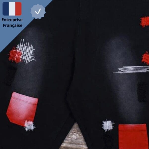 cotte-en-jean-noir