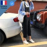 Plastron Jean Foncé