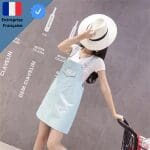 Robe Salopette Bleu Clair