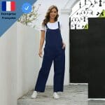 Robe Salopette Bleue Foncée