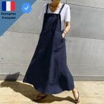 Robe Salopette Bleue Marine