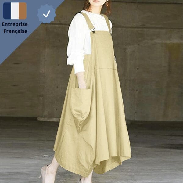 robe-salopette-longue-claire Robe Salopette Longue Claire