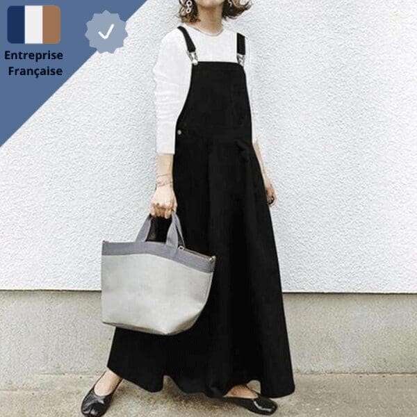 robe-salopette-noir Robe Salopette Noir