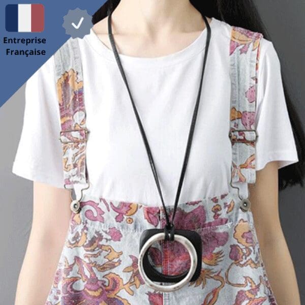 Robe Salopette Patte d'Éléphant Rose