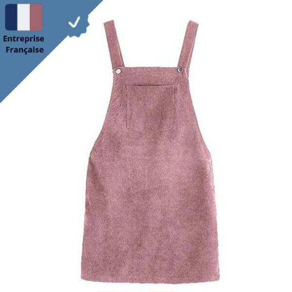 robe-salopette-velour-rose