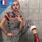Salopette à Damier