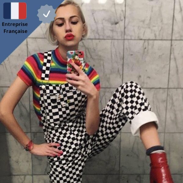 salopette-a-damier Salopette à Damier