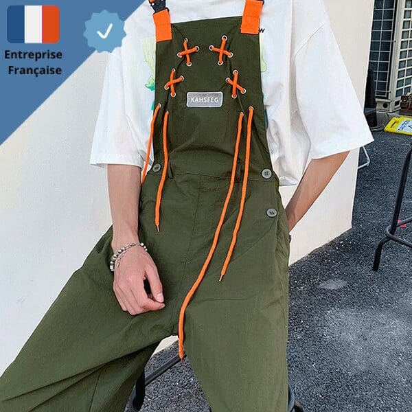 salopette-avec-lacet-orange Salopette avec Lacet Orange