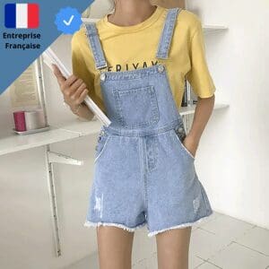 Salopette Bleu Claire pour Femme