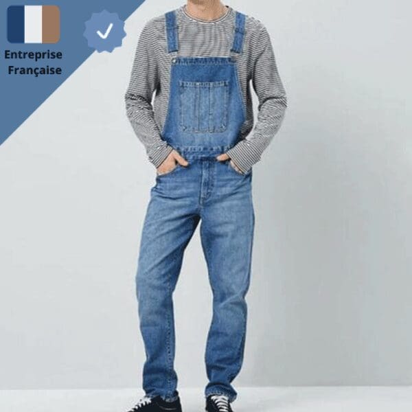 salopette-bleu-jean-masculine Salopette Bleu Jean Masculine