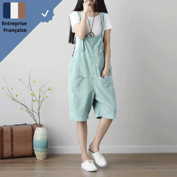 Salopette Bleue Turquoise