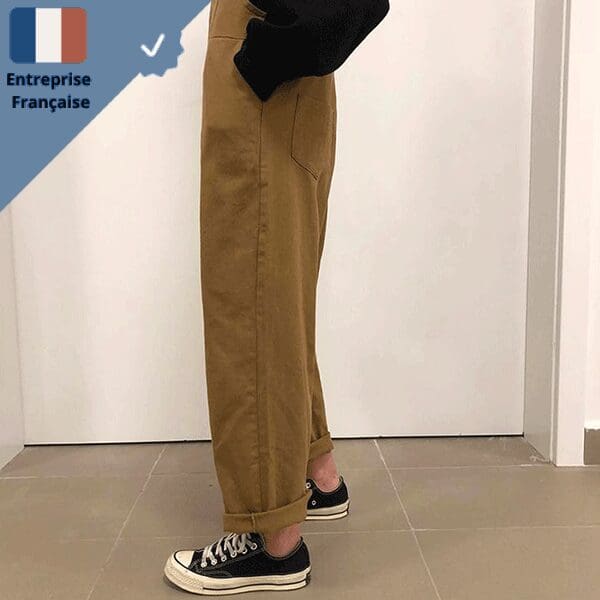salopette-coton-marron