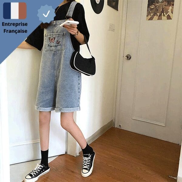 salopette-courte-denim-femme