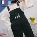 Salopette Vintage Travail Noire