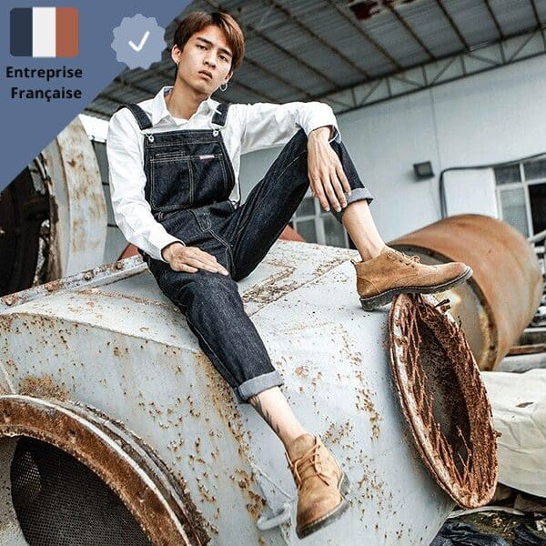 Salopette Denim Noir Classe