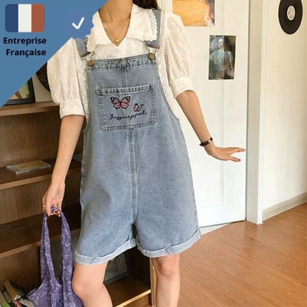 Salopette Denim Jean Femme