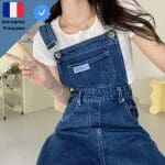 Salopette Denim Taille Haute
