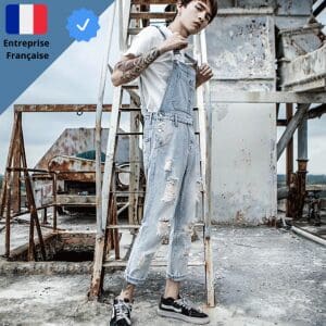 Salopette en Jean Bleu City