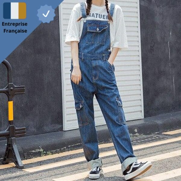 salopette-en-jean-bleu-magic-street Salopette en Jean Bleu Magic Street