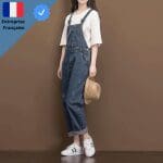 Salopette en Jean Bleu Mode
