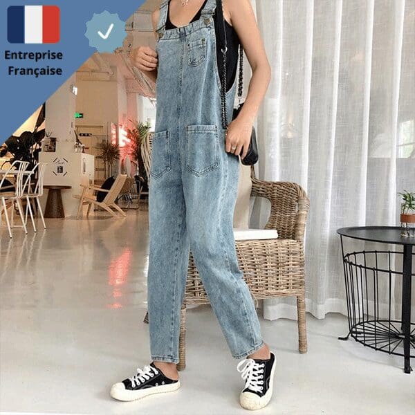salopette-en-jean-city-style Salopette en Jean City Style