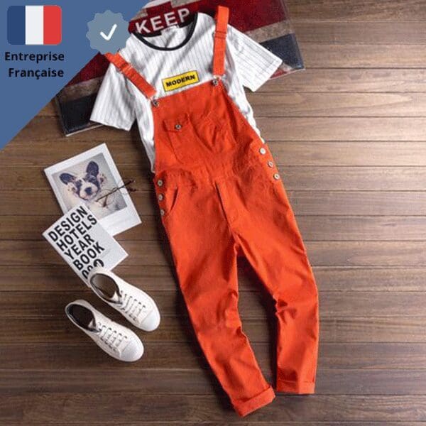 salopette-homme-rouge Salopette Homme Rouge