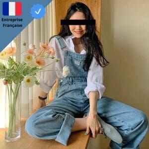 Salopette Jean à Passants