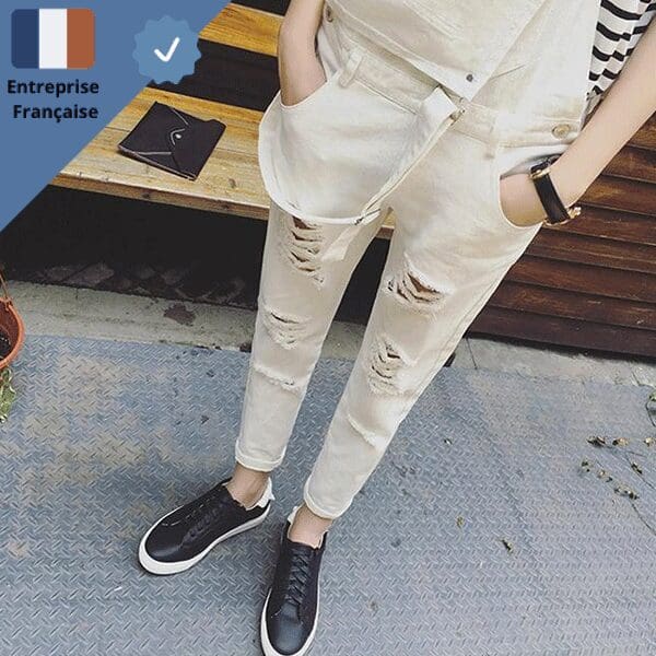 salopette-jean-beige-dechire