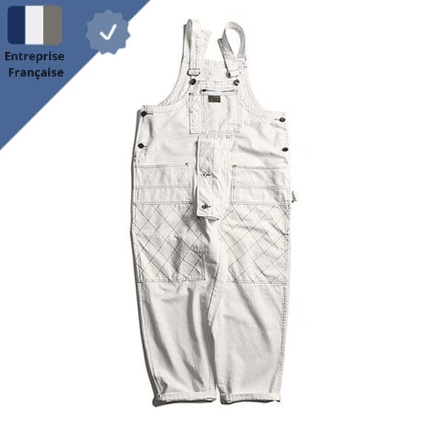 salopette-jean-blanc-virile Salopette Jean Blanc Virile