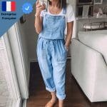 Salopette Jean Bleu Clair