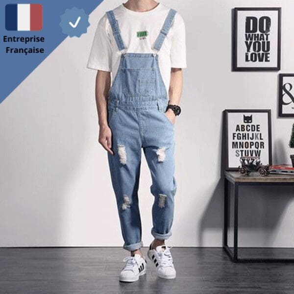 salopette-jean-bleu-dechire