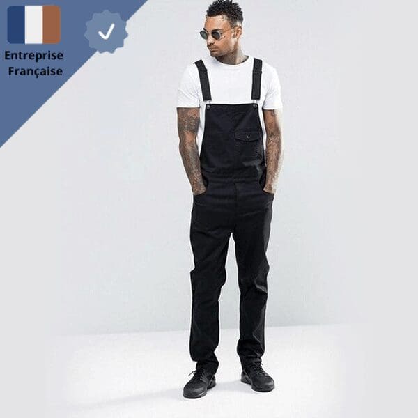 salopette-jean-classique-noire Salopette Jean Classique Noire