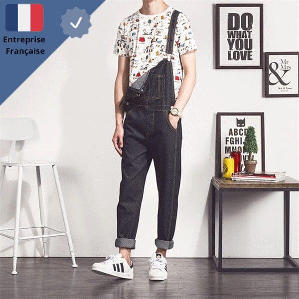 salopette-jean-homme-tendance Salopette Jean Homme Tendance