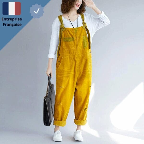salopette-jean-jaune