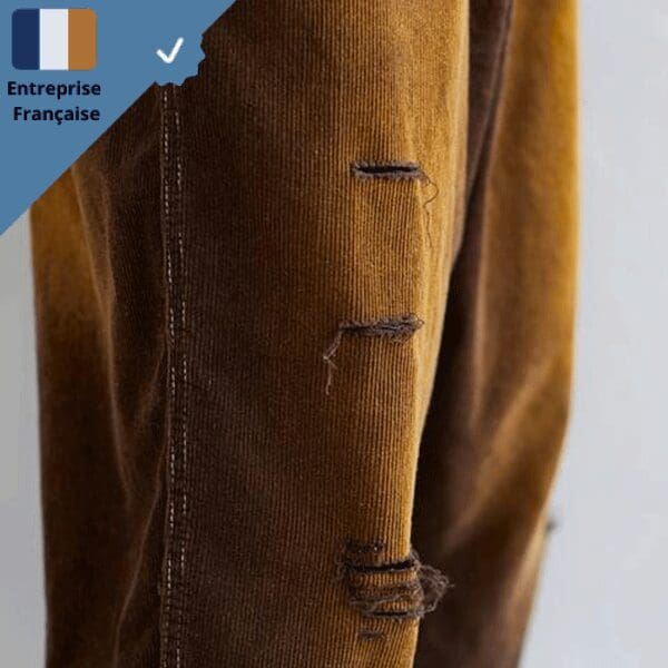 Salopette Marron Trouée