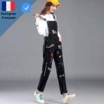Salopette Noire Old School