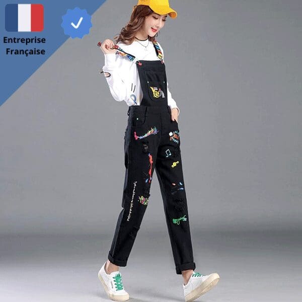 salopette-noire-old-school Salopette Noire Old School