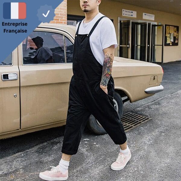 salopette-noire-pour-tendance Salopette Noire Tendance
