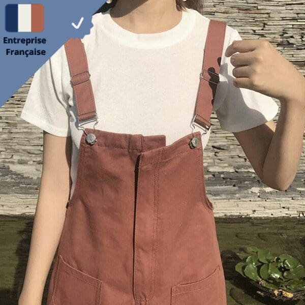salopette-pour-fille-unie