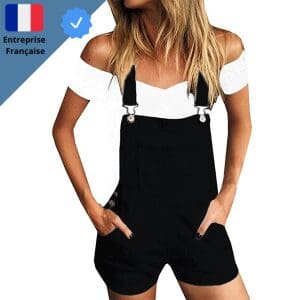Salopette Short Basic Noire