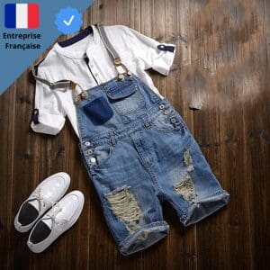 Salopette Short Bretelle Détachée