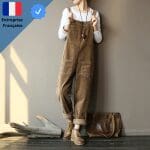 Salopette Velours Côtelé Femme