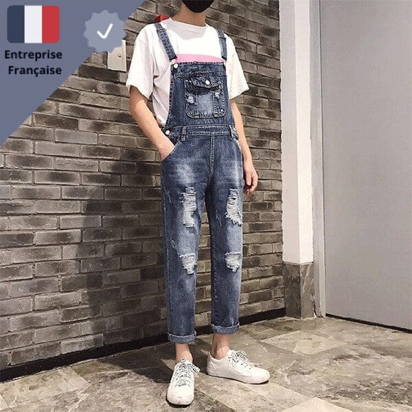 salopette-vintage-en-jean Salopette Vintage en Jean