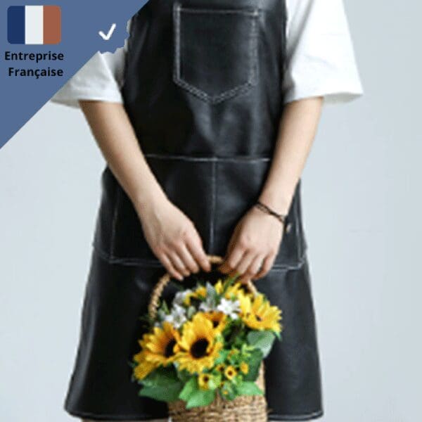tablier-cuir-polyurethane-noir